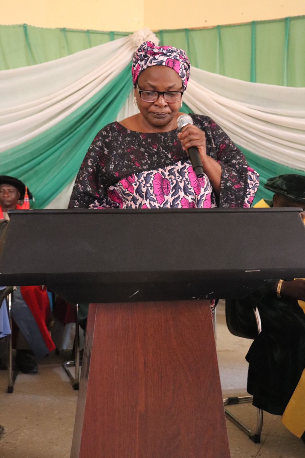 Miss Elizabeth Aboreng Director of Information of the College